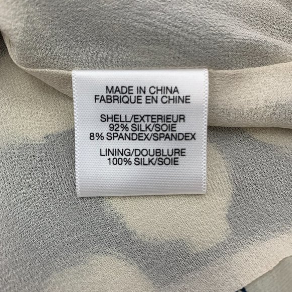 Theory Ruchia Ikat Dot Sleeveless Silk Mini Dress Silk Blend - Picture 12 of 12